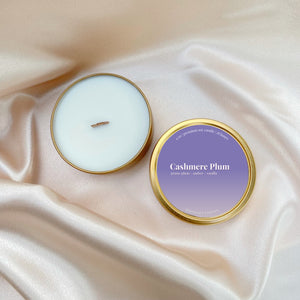 Cashmere Plum Travel Candle