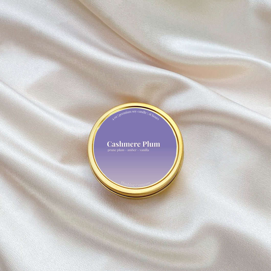 Cashmere Plum Travel Candle